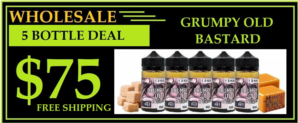 Vape Juice With Nicotine Micro Brew Vapor - Grumpy Old Bastard 100mL (5 BOTTLE DEAL) E-Juice Corner | Buy Vape Juice, E-Liquids & Disposables Grumpy Old Bastard Vape Juice For Sale Amazon Vape Juice With Nicotine Micro Brew Vapor - Grumpy Old Bastard 100mL (5 BOTTLE DEAL) E-Juice Corner | Buy Vape Juice, E-Liquids & Disposables Grumpy Old Bastard Vape Juice For Sale Amazon