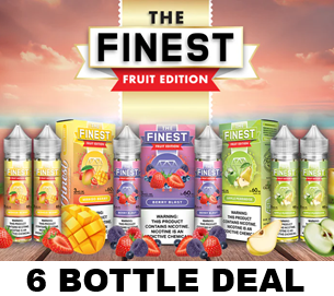 The Finest 60ml Ejuice (6 BOTTLE DEAL)