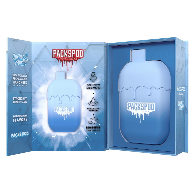 PacksPod 5000 Puff Disposable (box of 5 disposables)