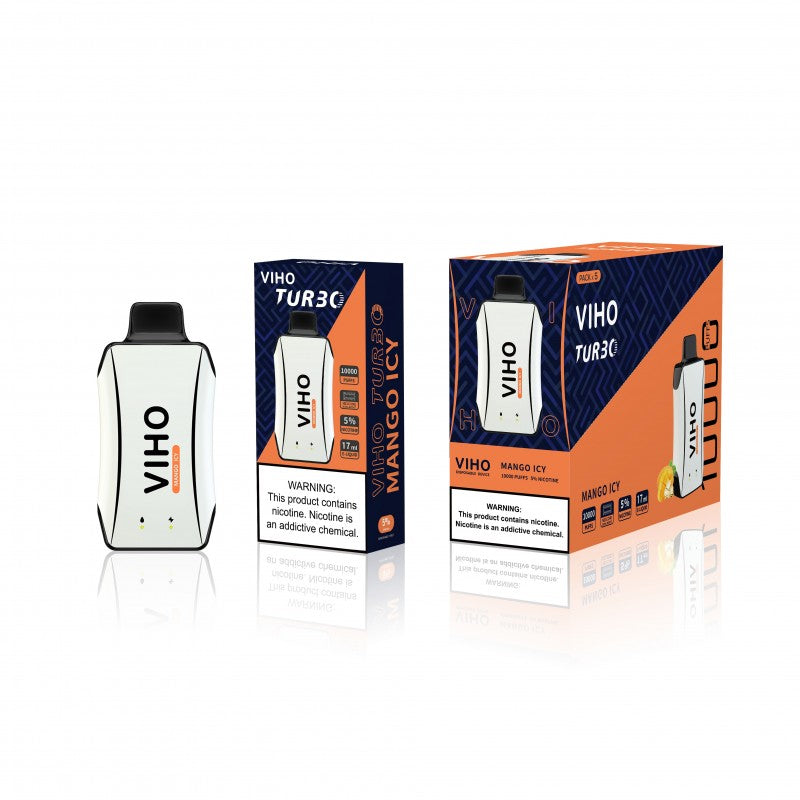 Viho Turbo 10000 puff 5% (50 mg) nicotine rechargeable mango icy