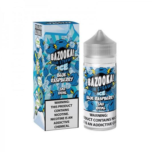 Bazooka 100mL- Blueberry Raspberry ICE Sour Straws