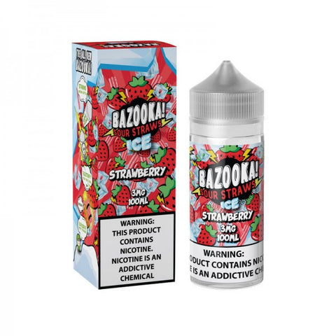 Bazooka 100mL- Strawberry ICE Sour Straws