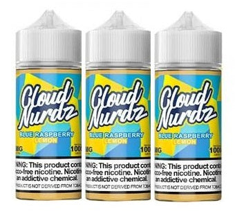 Cloud Nurdz  - Blue Raspberry Lemon 100mL (3 & 5 BOTTLE DEAL) - E-Juice Corner | Buy Vape Juice, E-Liquids & E-Juice